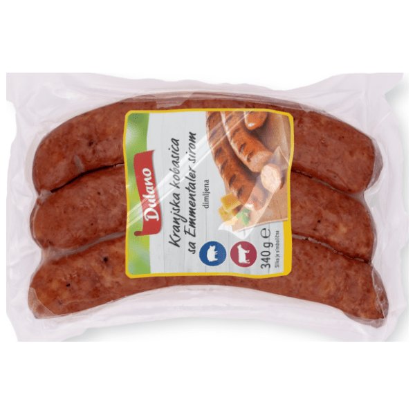 Kranjska kobasica DULANO sa sirom 340g