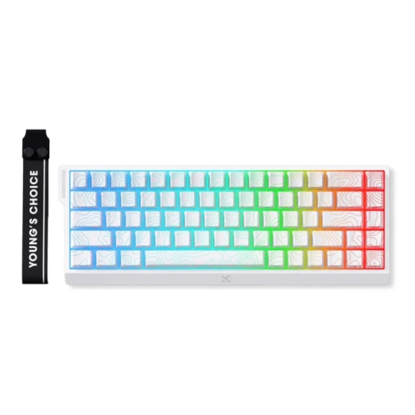 MCHOSE tastatura Ace 68 Hall Effect Magnetic Switch white