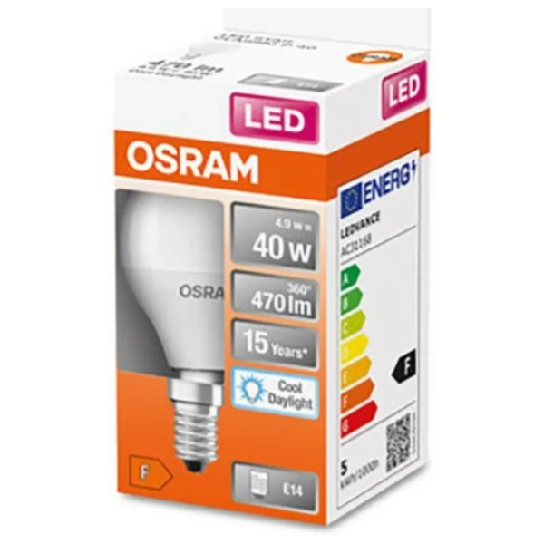 OSRAM LED sijalica E14 4.9W (40W) 6500K