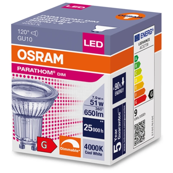 OSRAM LED sijalica GU10 7.9W (51W) Ledvance Spot
