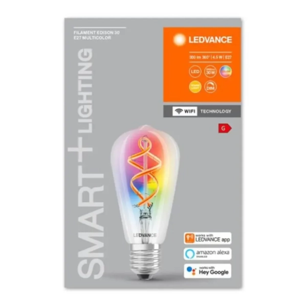 OSRAM LED smart sijalica E27 4.5W (30W) Ledvance Edison RGBW