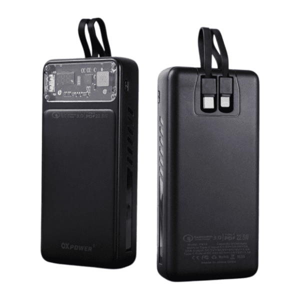 OXPOWER P410 PD QC 22.5W 20000mAh crni power bank