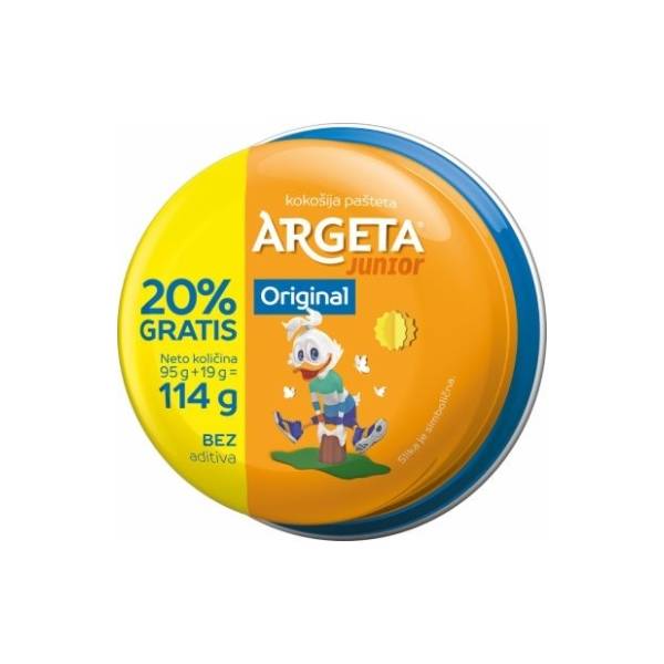 Pašteta ARGETA junior kokošija 114g