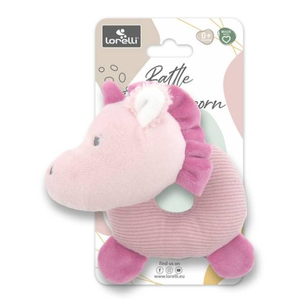 Plišana igračka zvečka donut unicorn LORELLI BERTONI