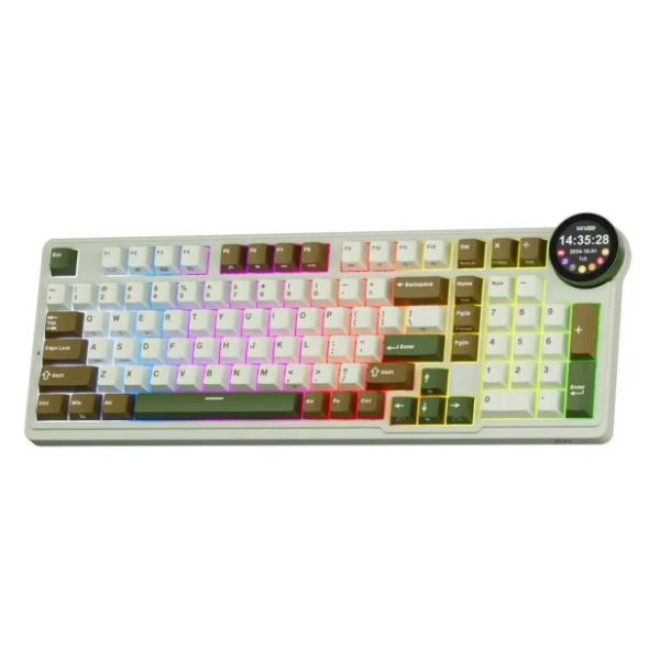 ROYAL KLUDGE bežična tastatura N99 Cream Switch Palm Green US