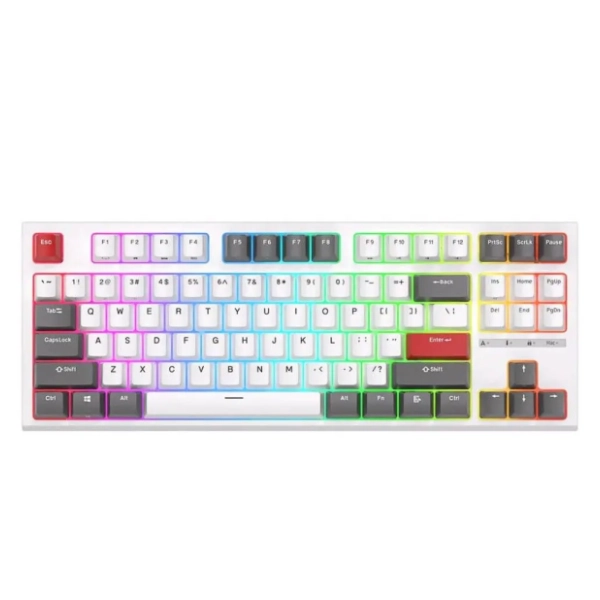 ROYAL KLUDGE tastatura R87 Red Switch White US