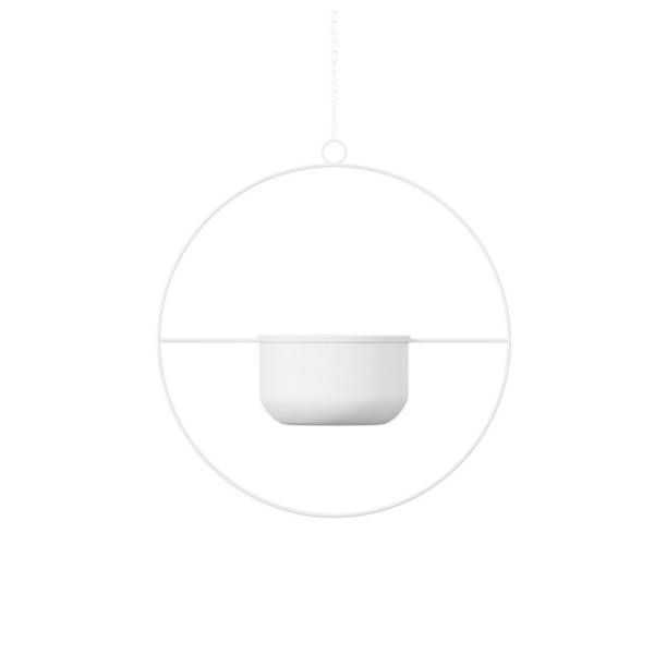 Saksija WALLXPERT Decorative pot 40x40x17cm bela
