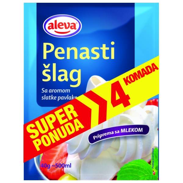 Šlag pena ALEVA 4x40g