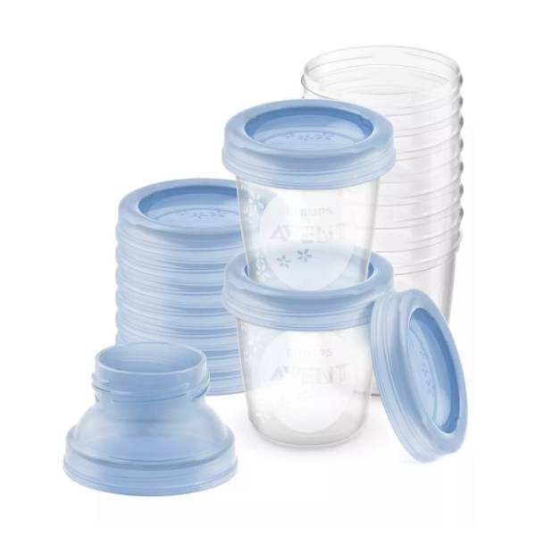 Šolje sa poklopcem i adapterom AVENT 180ml 10kom