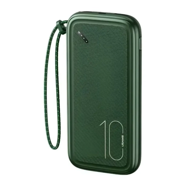 USAMS 10000mAh 10W Green power bank