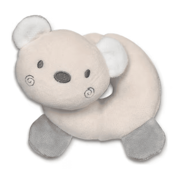 Zvečka za bebe donut bear LORELLI BERTONI bež