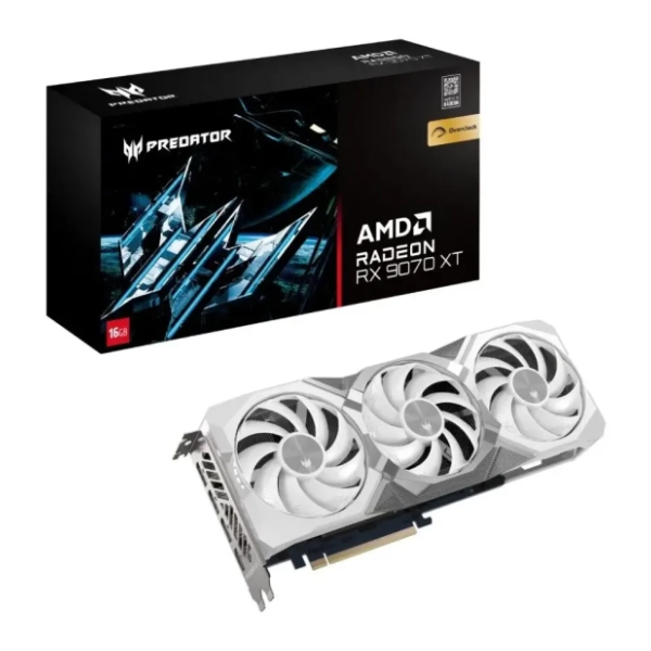 ACER AMD Radeon RX 9070 XT OC Predator BiFrost White 16GB GDDR6 256-bit grafička kartica