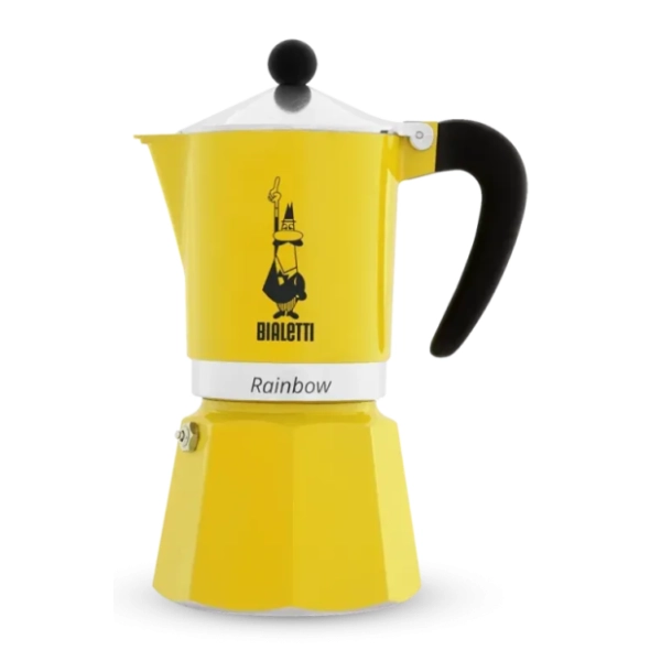 BIALETTI Moka pot lonče Rainbow Giallo 3 Cup