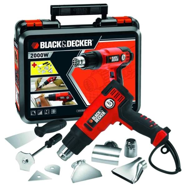 Black & Decker KX2200K fen za vreli vazduh sa koferom i priborom