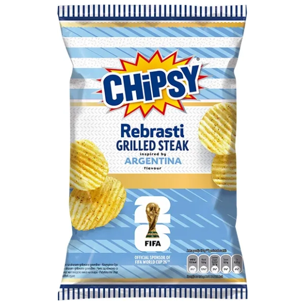 Čips CHIPSY X cut grilled steak 95g