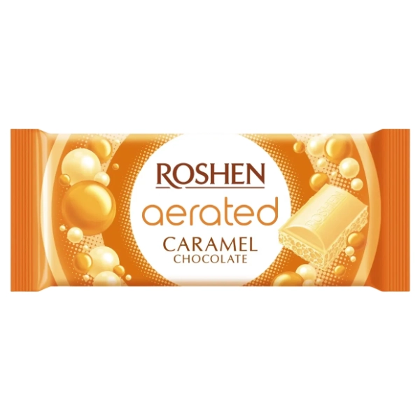 Crna čokolada ROSHEN bubble white karamela 80g