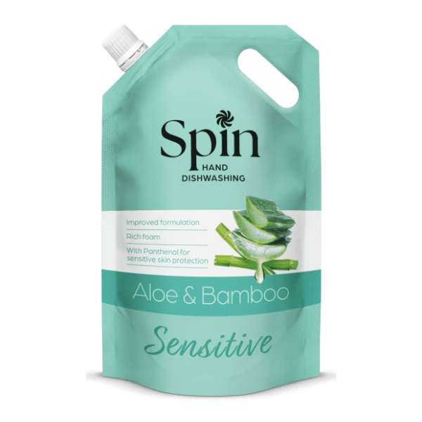 Deterdžent za posuđe SPIN aloe vera & bamboo 1200ml