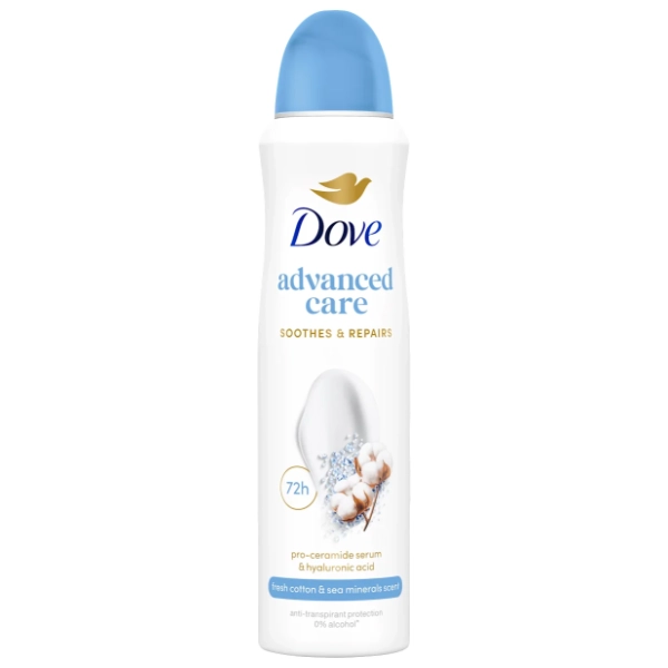 Dezodorans DOVE Fresh cotton & sea minerals 150ml