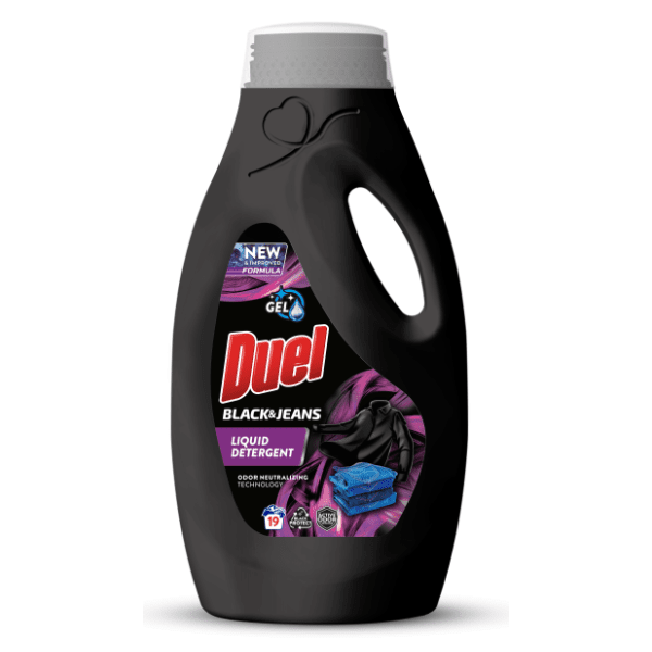 DUEL Black & jeans tečni deterdžent za veš 19 pranja (855ml)