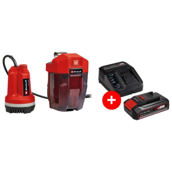 EINHELL GE-PP 18 RB Li 2.5 Ah Starter-Kit aku potopna pumpa za čistu vodu