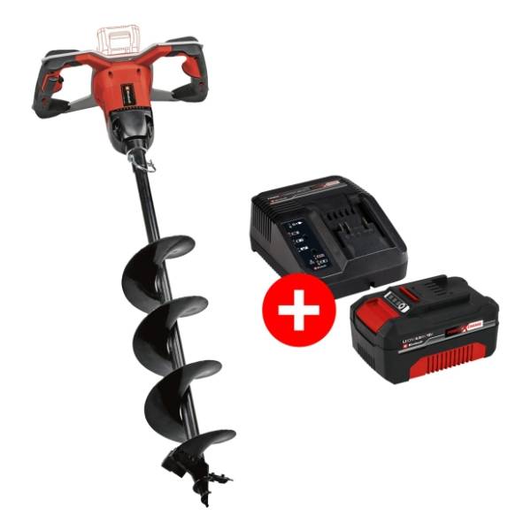 EINHELL GP-EA 18/150 Li BL 18V 4,0 Ah Starter-Kit aku bušač rupa