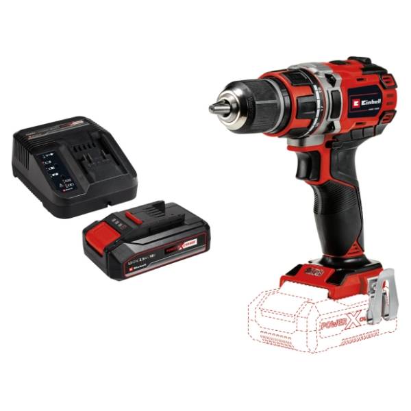 EINHELL TE-CD 18/50 Li BL 2,5 Ah Starter-Kit aku bušilica