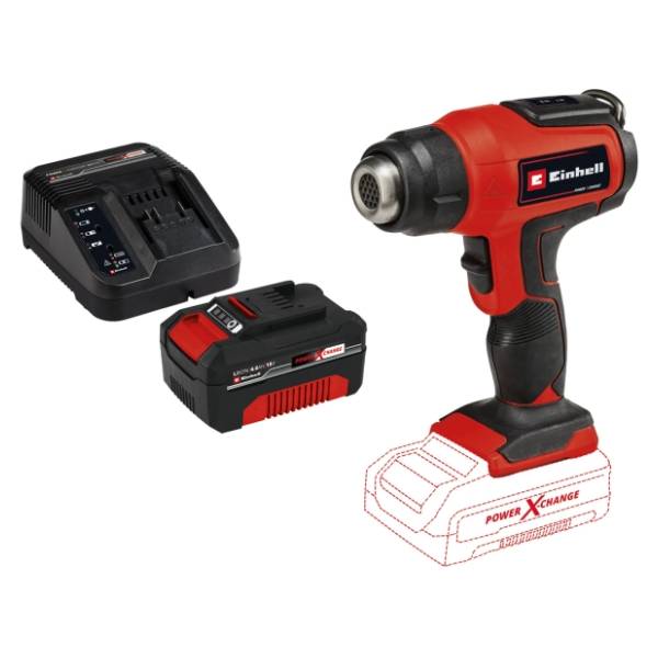 EINHELL TE-HA 18 Li 4,0 Ah Starter-Kit aku fen za vreli vazduh