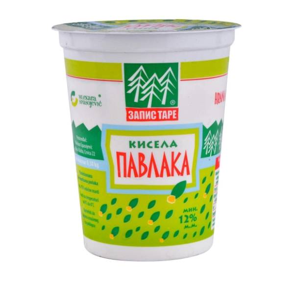 Kisela pavlaka ZAPIS TARE 12%mm 380g