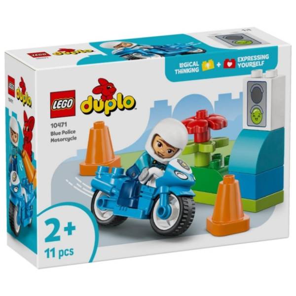 LEGO DUPLO plavi policijski motocikl 10471