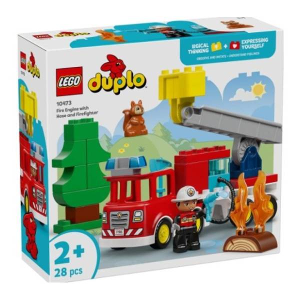 LEGO DUPLO Vatrogasni kamion sa crevom i vatrogascem 10473
