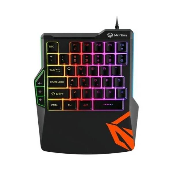 MEETION jednoručna tastatura KB015 US BK