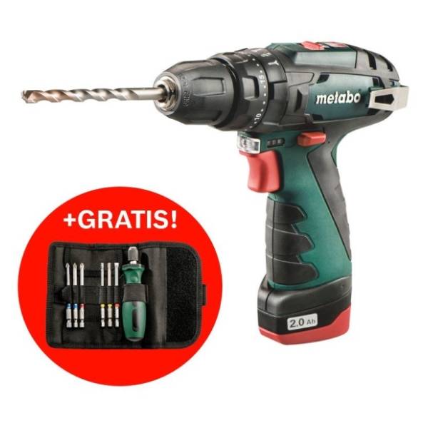 METABO PowerMaxx SB Basic + set bitova 600385501 aku bušilica