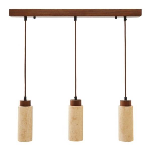 OPVIQ visilica 3x10W GU10 Babıl R Walnut