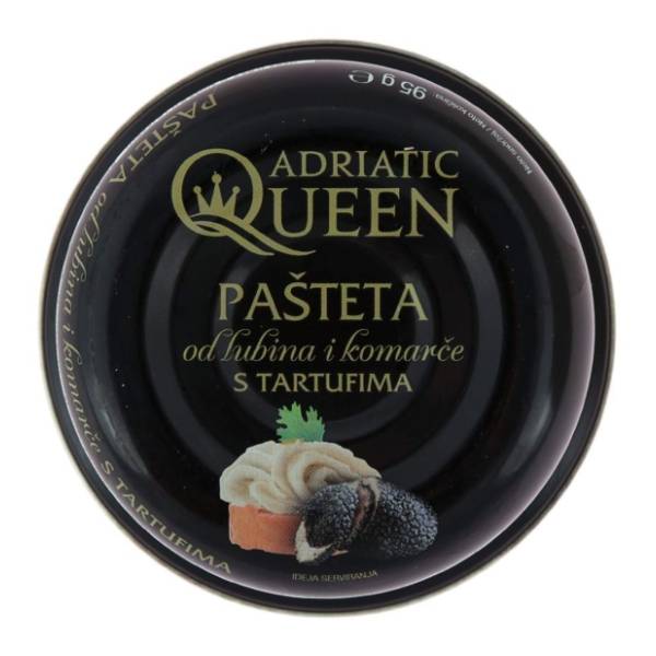 Pašteta ADRIATIC QUEEN od lubina i komarče sa tartufima 95g
