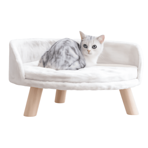 PAWS & WHISKERS Diana krevet za mačke beli