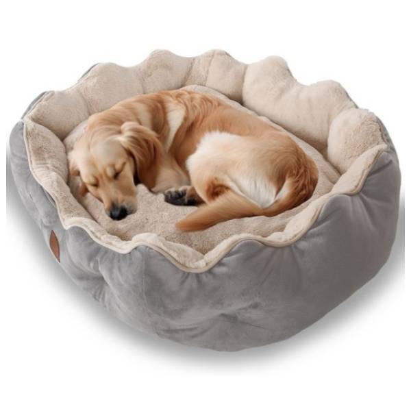 PAWS & WHISKERS Elsa Dog krevet za pse sivi