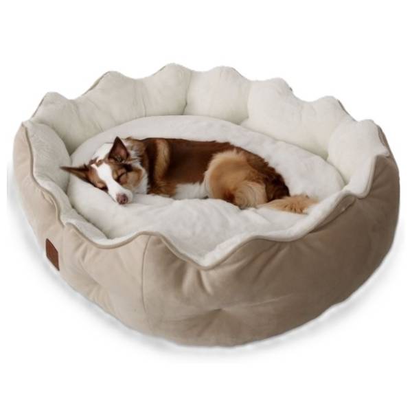PAWS & WHISKERS Elsa Dog krevet za pse 75x65x25cm bež