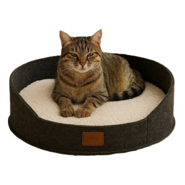 PAWS & WHISKERS Robin krevet za ljubimce sivi