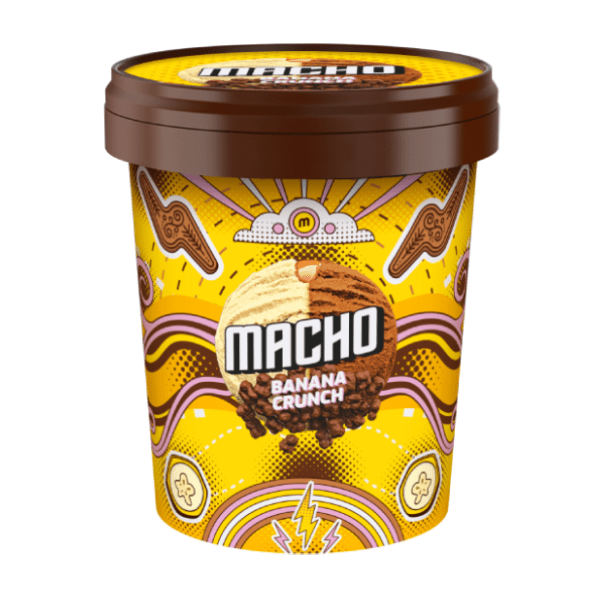 Sladoled MACHO banana crunch 370ml