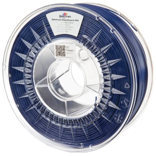 SPECTRUM FlameGuard ASA 275 1kg Navy Blue 1,75mm 3D filament