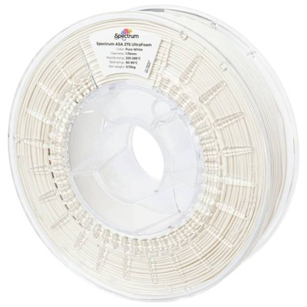 SPECTRUM LW-ASA UltraFoam 750g Pure White 1,75mm 3D filament