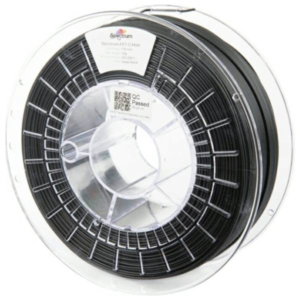 SPECTRUM PET-G Matt 1kg Deep Black 1,75mm 3D filament