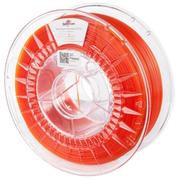 SPECTRUM Premium PCTG 1kg Clear Orange 1,75mm 3D filament