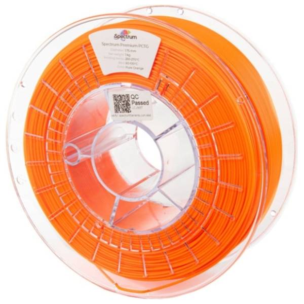 SPECTRUM Premium PCTG 1kg Pure Orange 1,75mm 3D filament