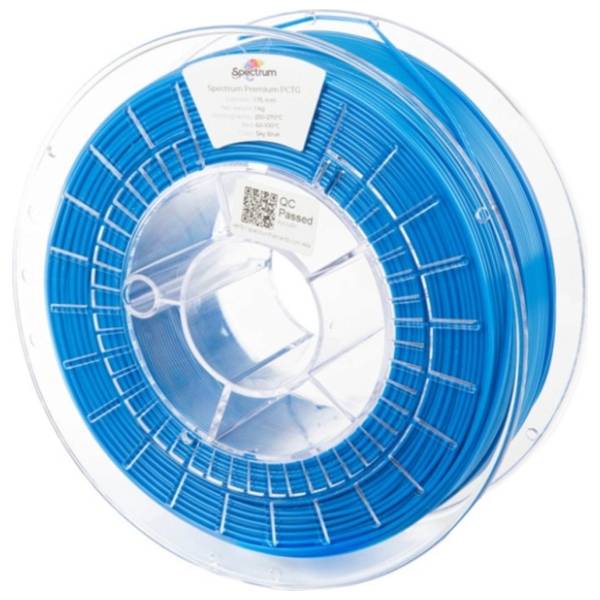 SPECTRUM Premium PCTG 1kg Sky Blue 1,75mm 3D filament