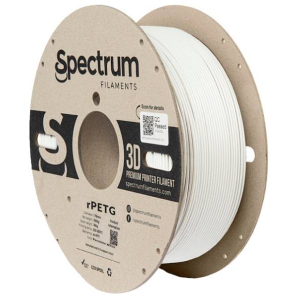 SPECTRUM RPETG 1kg Porcelain White 1,75mm 3D filament