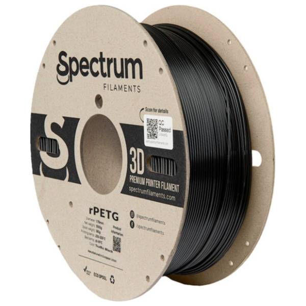 SPECTRUM RPETG 1kg Traffic Black 1,75mm 3D filament