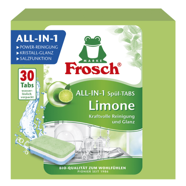 Tablete FROSCH green lemon 30kom