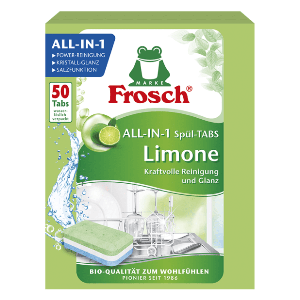 Tablete FROSCH green lemon 50kom