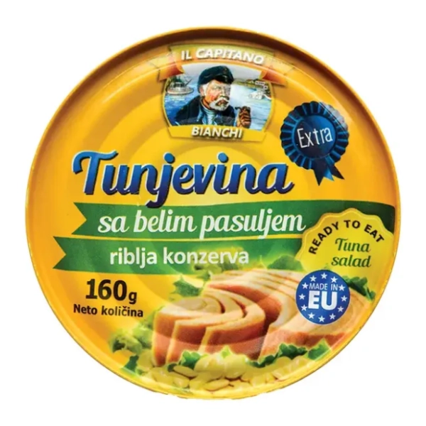 Tunjevina IL CAPITANO sa belim pasuljem 160g